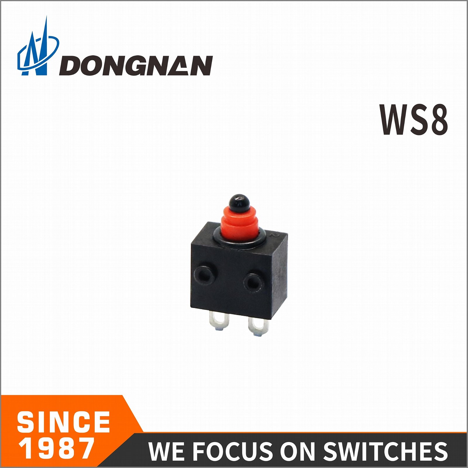 Ws8 Push Button Waterproof Switch IP67 12V for Automobile with TUV UL 5