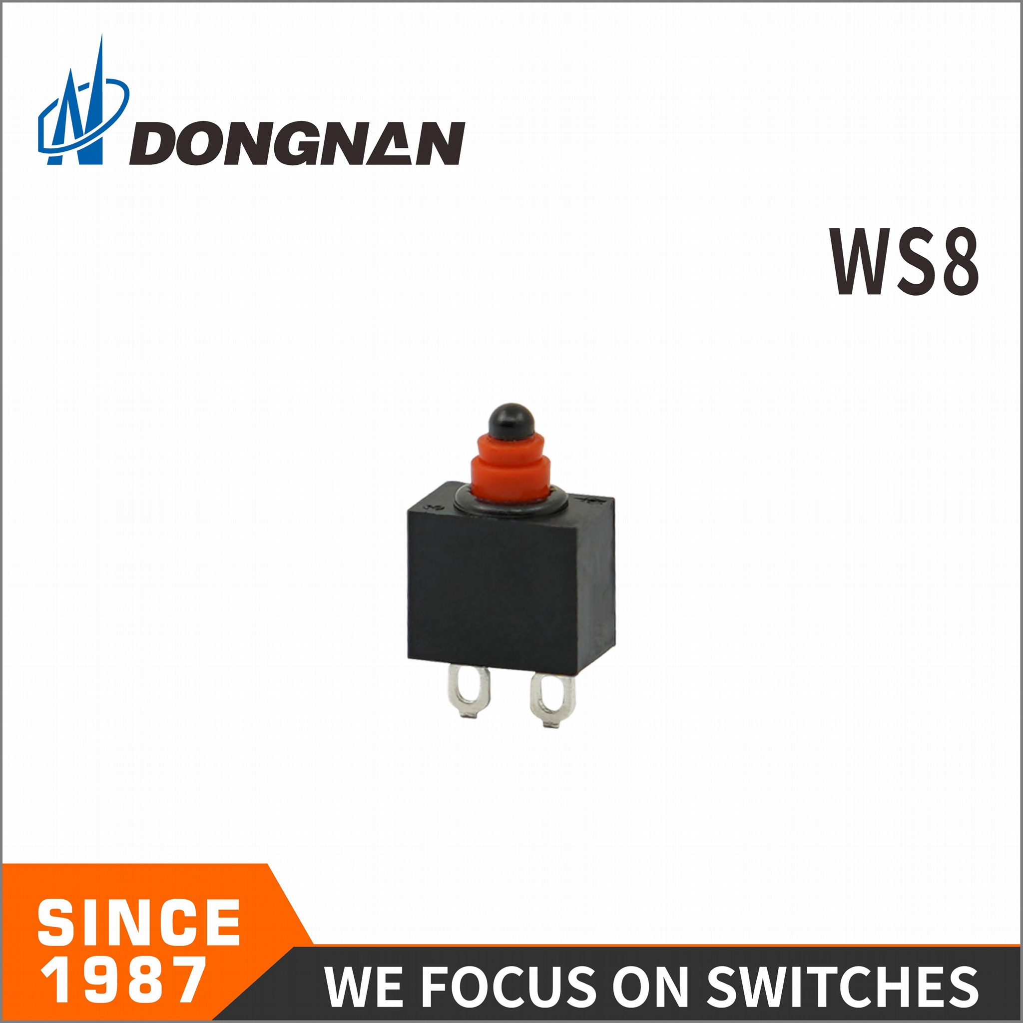 Ws8 Push Button Waterproof Switch IP67 12V for Automobile with TUV UL 7