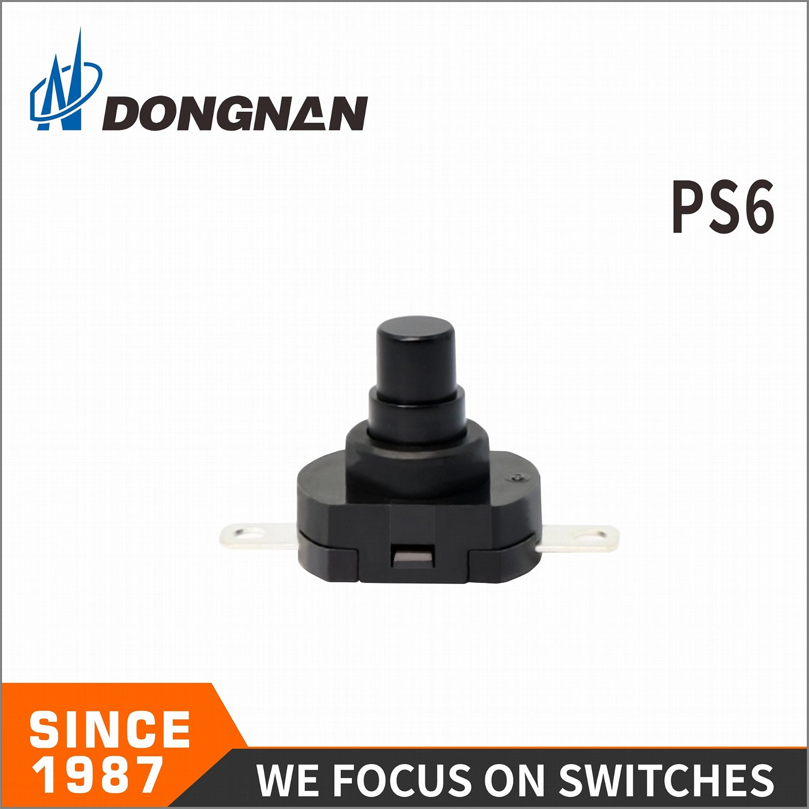 Small Volume PS6 Electric Tools and Toys Push on-off Button Switch 16A 3