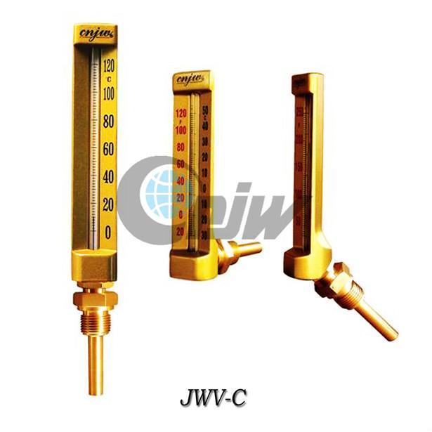 V-shape  Industrial Glass Thermometer