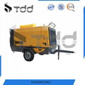 Diesel driven portable screw air compressor