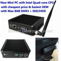 OEM Mini PC with Intel Quad-core J1900 CPU