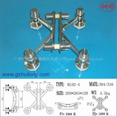 KL92 4-way Fin spider for glass curtain wall  fitting