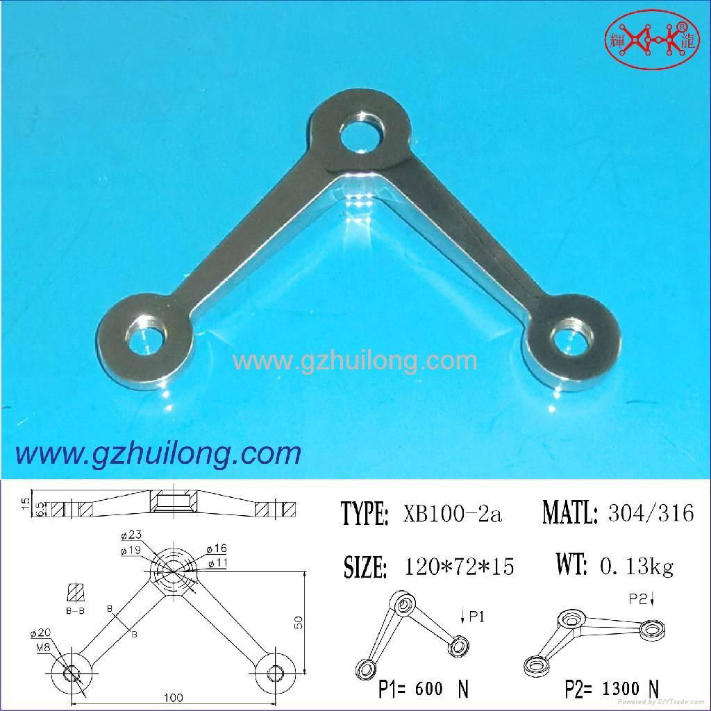 XB100-way spider for glass curtain wall fitting 2