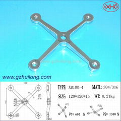 XB100-way spider for glass curtain wall fitting