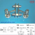 KL90 2-way 180-deg fin spider for glass