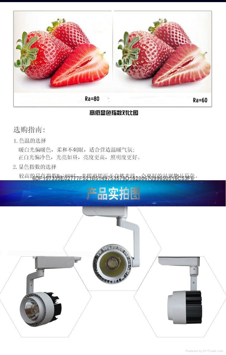 睿创20W太阳花款LED轨道灯 4