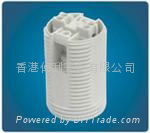 E14 plastic lamp holder with VDE certificate in white color