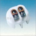 Three ways of ceramic terminal block in white color 4