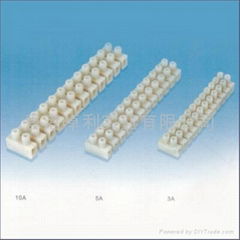 Plastic terminal block in PP / PA material