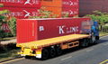 flat bed container semi trailer