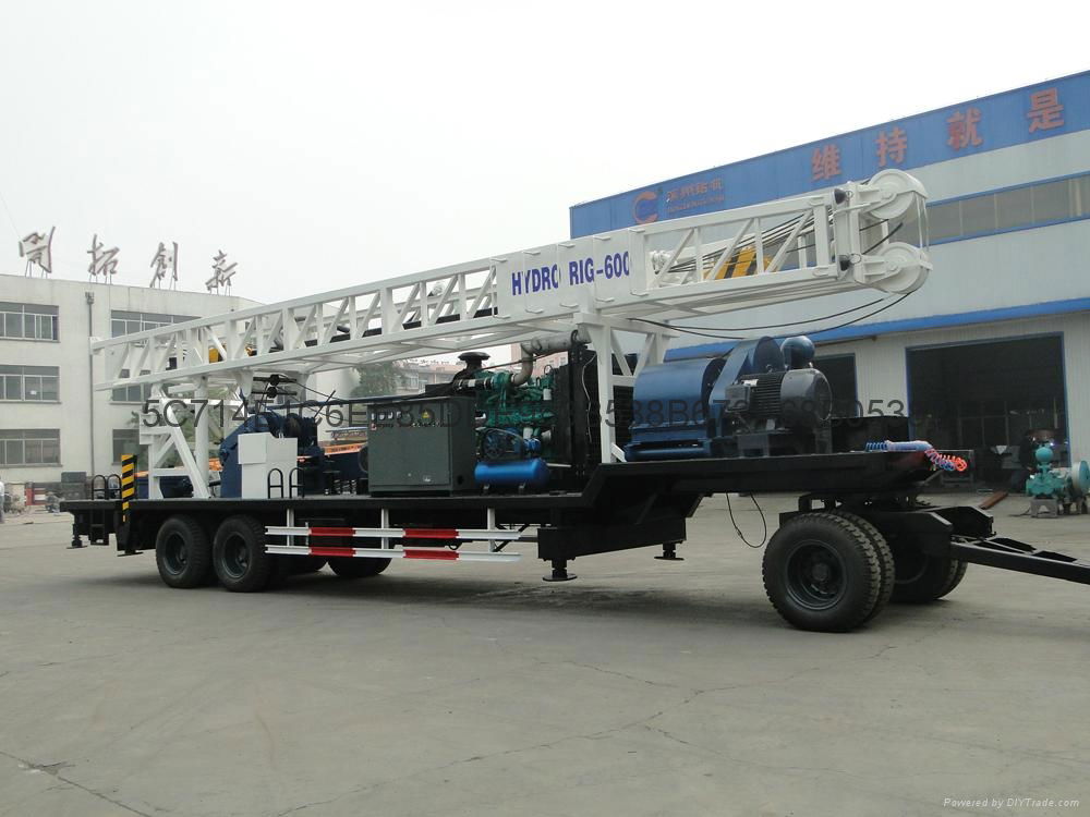 BZCT600 tralier mounted drilling rig 3