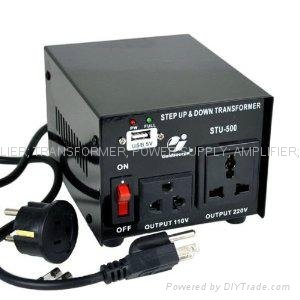 STU-500 交流升降变压器带5V USB 2