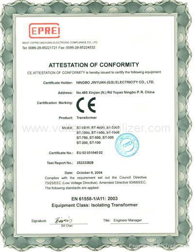 A.C STEP-UP & DOWN TRANSFORMER ( ST-100 / 200 ) 3