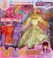 bendable doll with many dress