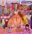 bendable doll with many dress