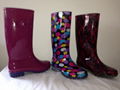 Pearlescent women's boots or rubber boots 5