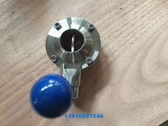 3A SMS DIN sanitary welded butterfly valve and check valve