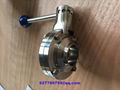 3A SMS DIN sanitary welded butterfly valve and check valve 2