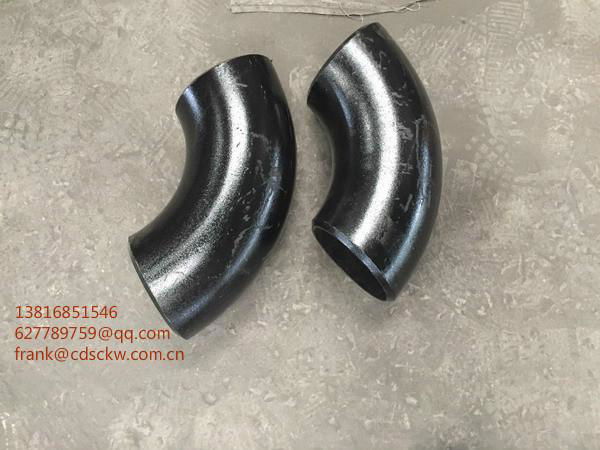 Carbon steel 90deg/45deg elbow tee reducer butt welding pipe fittings B16.9 2