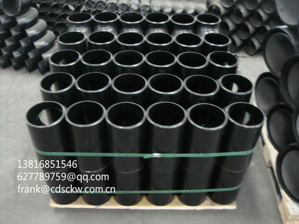 Carbon steel 90deg/45deg elbow tee reducer butt welding pipe fittings B16.9 4