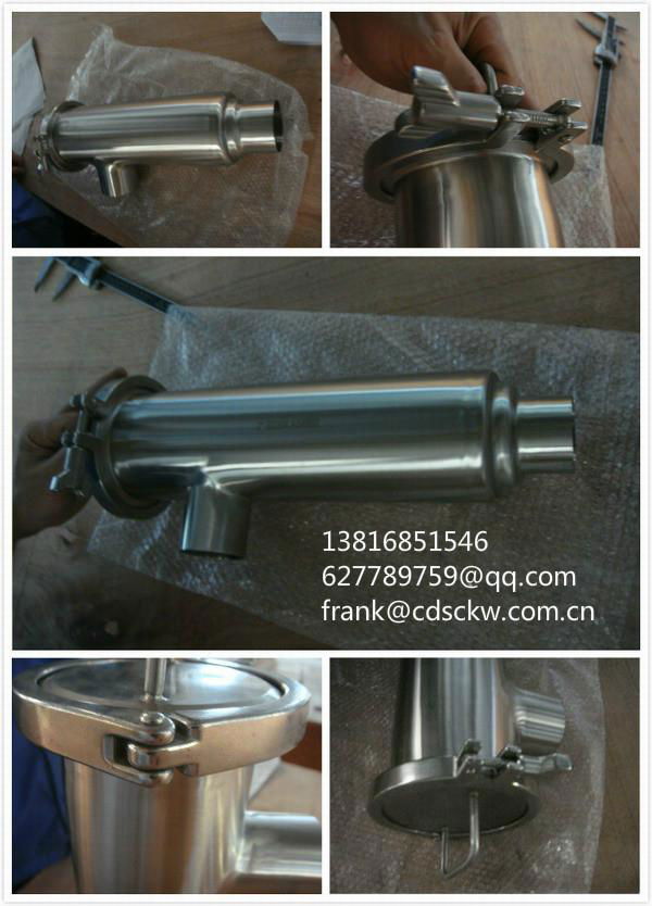 Food grade sanitary clamp ferrule cleaning ball pipe hanger smple valve strainer