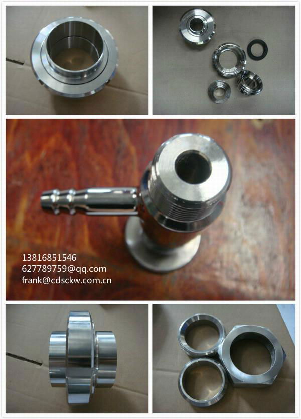 Food grade sanitary clamp ferrule cleaning ball pipe hanger smple valve strainer 2