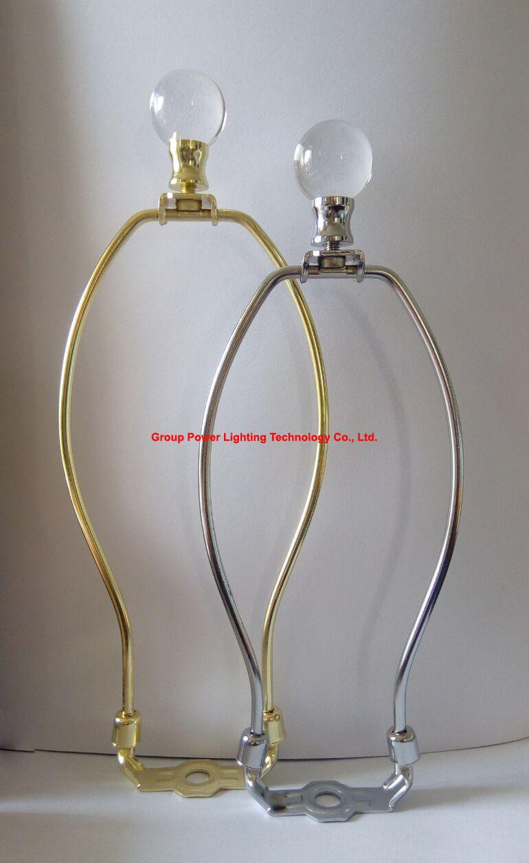 China lamp parts lamp harp with crystal lamp finials and saddle sets 2