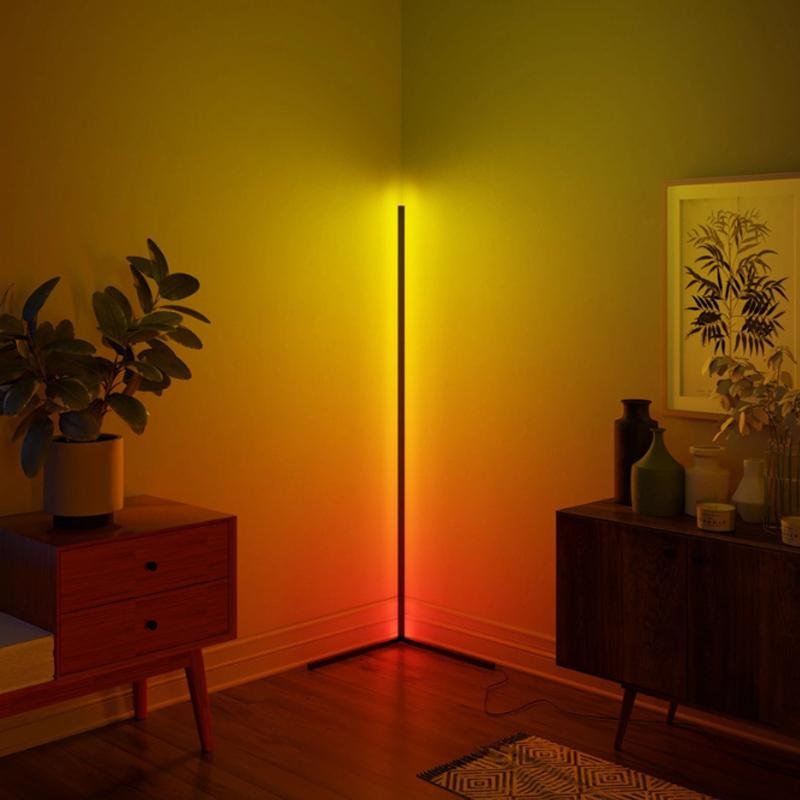 RGB LED Corner Floor Lamp 2