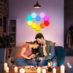 Touch Control RGB Hexagon Panel Lights