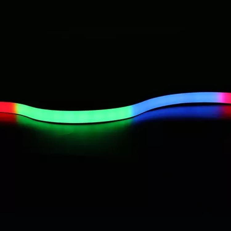 18x16mm Flat Vertical Bend IP68 Waterproof Dynamic Pixel RGB Magic LED Neon Flex 4