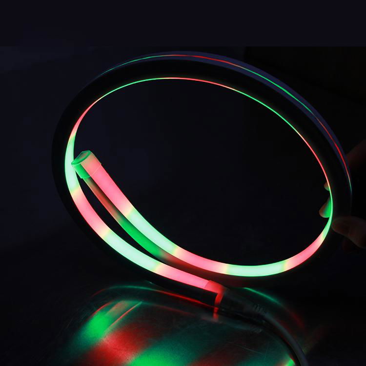 18x16mm Flat Vertical Bend IP68 Waterproof Dynamic Pixel RGB Magic LED Neon Flex 5