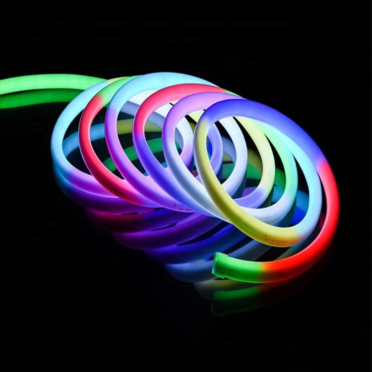 Flexible PVC Neon Tube 18mm Round IP65 Waterproof 24V Outdoor LED Flex Neon 2