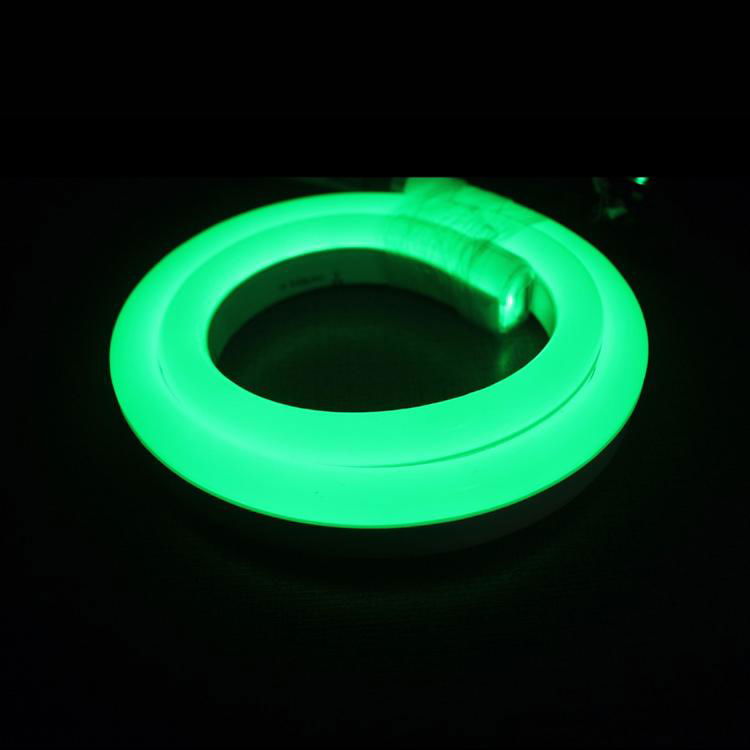 Cuttable No Dark Dot RGB LED Neon Rope Strip Light 24V for Building Outline Roof 3