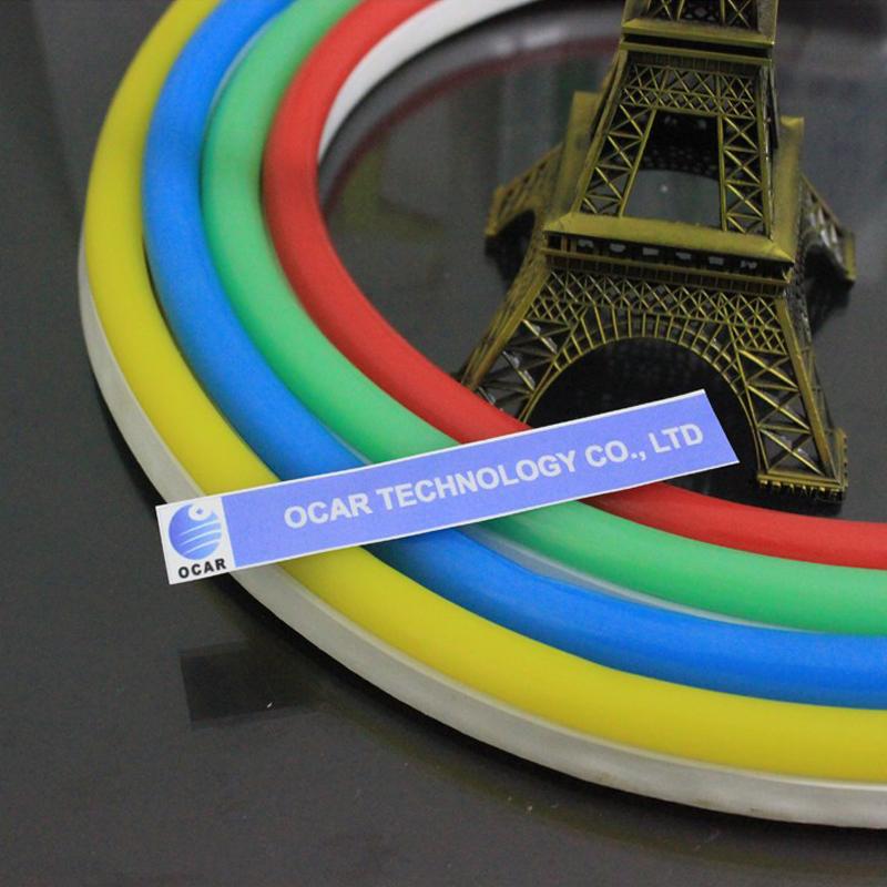 Customized Yellow Green Blue Red Color Jacket PVC Flexible LED Neon Strip Light 4