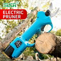 Battery operated tree branch cutter, electric topiary hand pruners shear