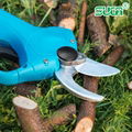 Battery operated tree branch cutter, electric topiary hand pruners shear