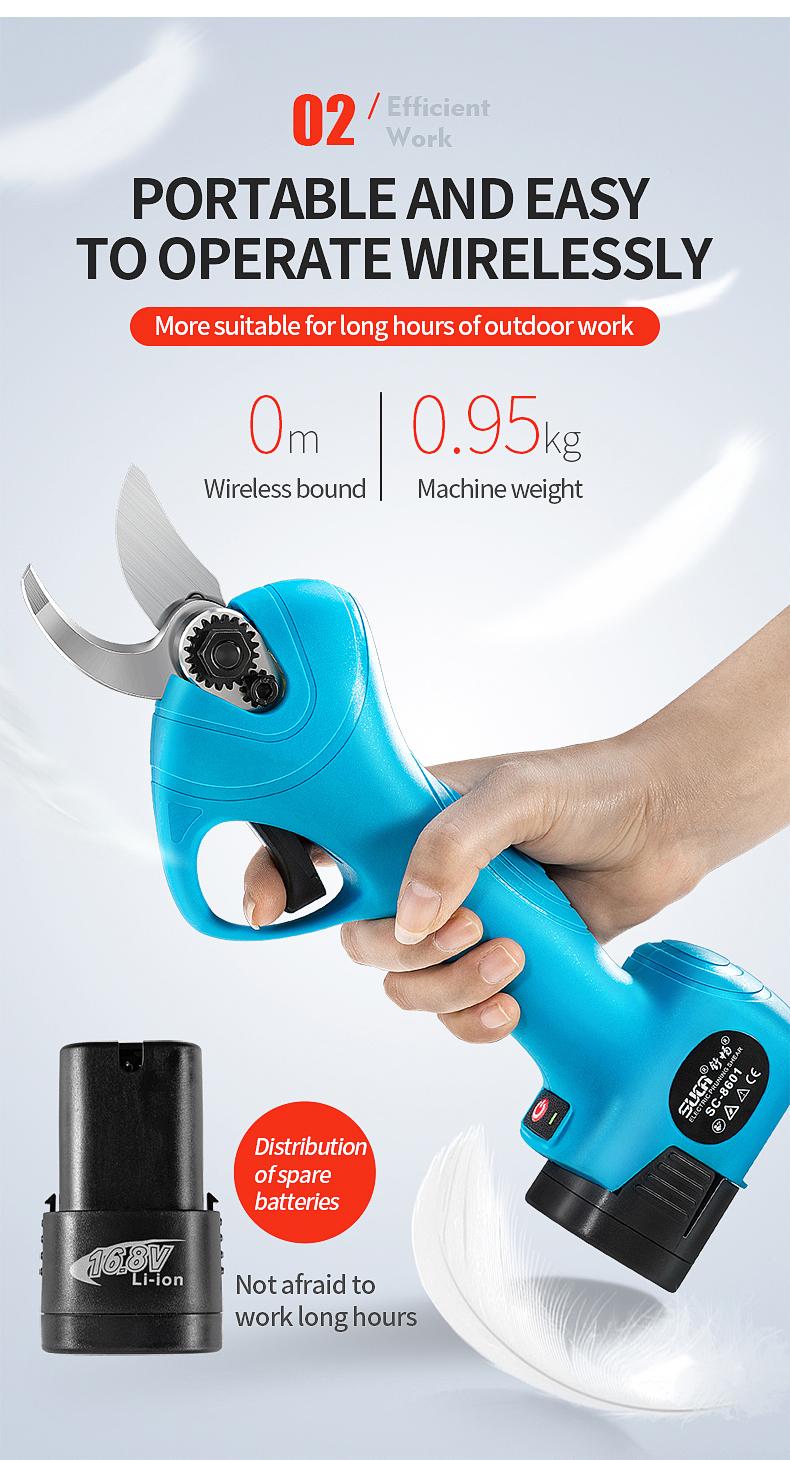 Cordless Pruning Shears with Lithium Battery 4