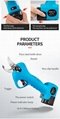 Professional electric pruning shears