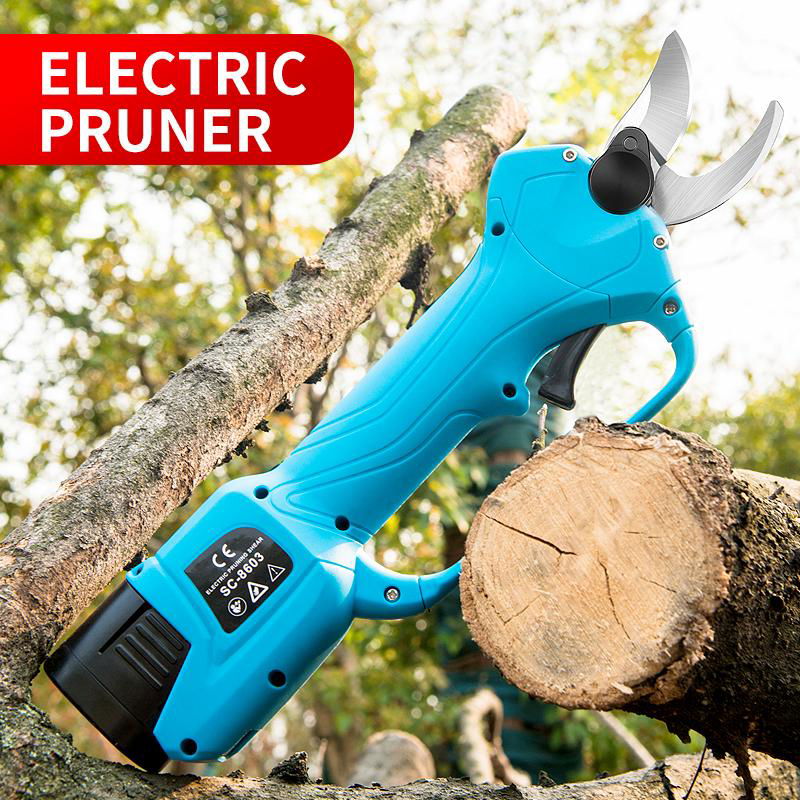 Portable pruning shear electric