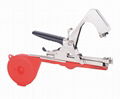 Hand tying machine tape tool