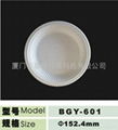 Green Eco-friendly Biodegradable Disposable Cornstarch Compostable 6inch plate  1