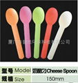 Eco-friendly Biodegradable Disposable Cornstarch cheese spoon