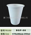 Eco-friendly Biodegradable Disposable Cornstarch cup 250ml 1