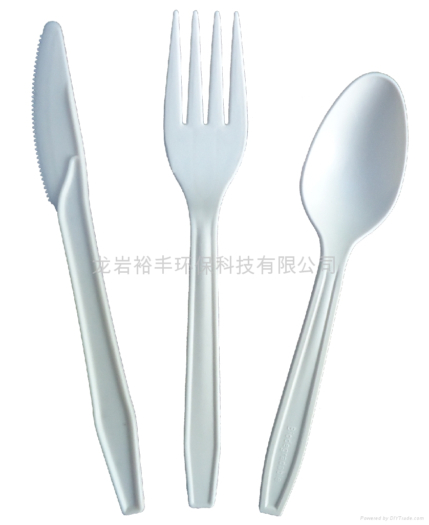 粟米可生物降解绿色环保可堆肥餐具 刀叉勺 5