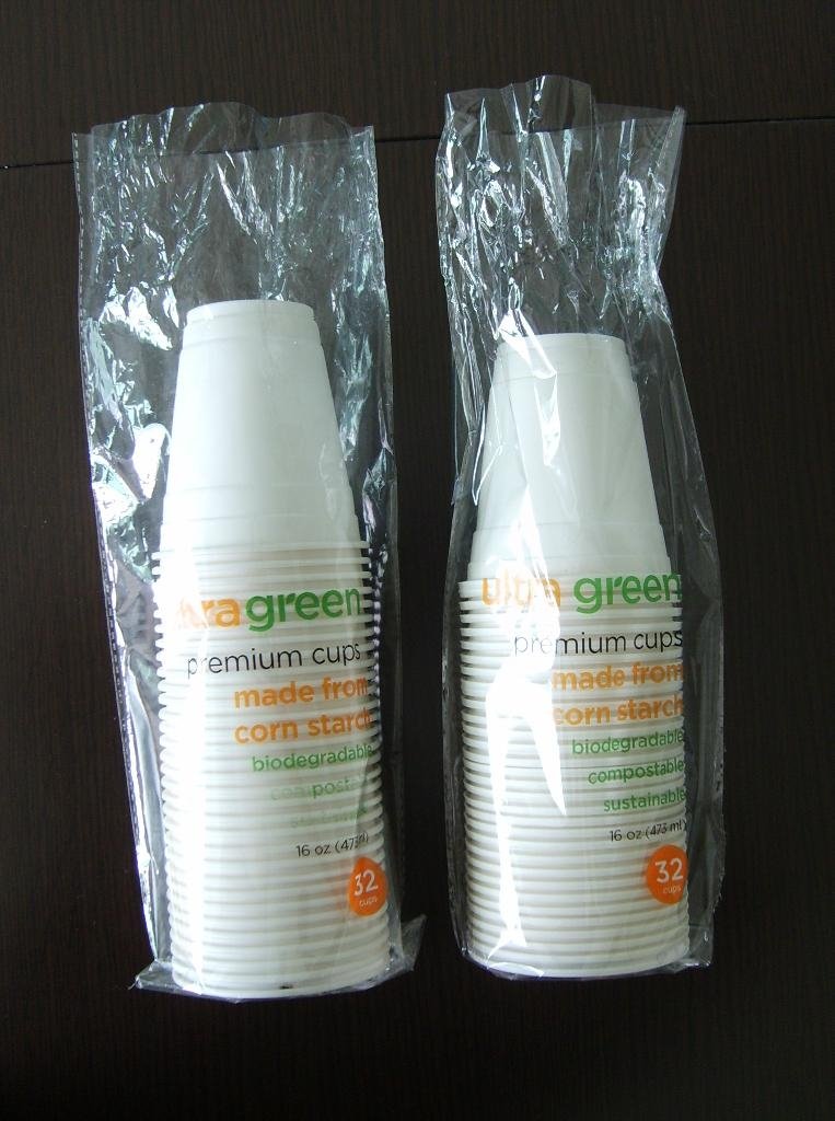 Cornstarch Disposable Eco-friendly Biodegradable cup 350ml 4