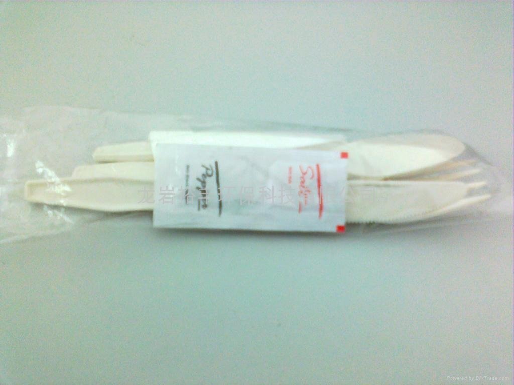 Eco-friendly Compostable Biodegradable Cornstarch dispostable cutlery 1