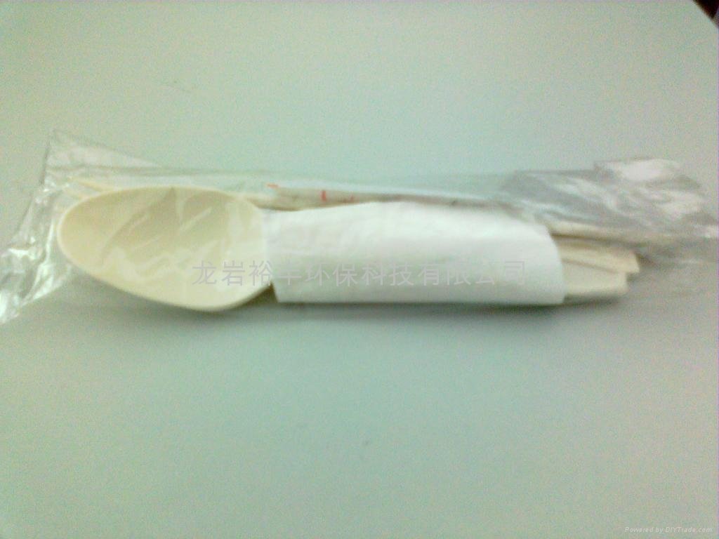 Eco-friendly Compostable Biodegradable Cornstarch dispostable cutlery 2