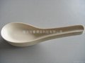 Eco-friendly Biodegradable Disposable Cornstarch Chinese Spoon  5