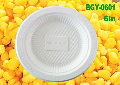 Disposable cornstarch biodegradable plate  4